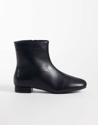 Seqwl Wide Fit Elma Ankle Boots In Black