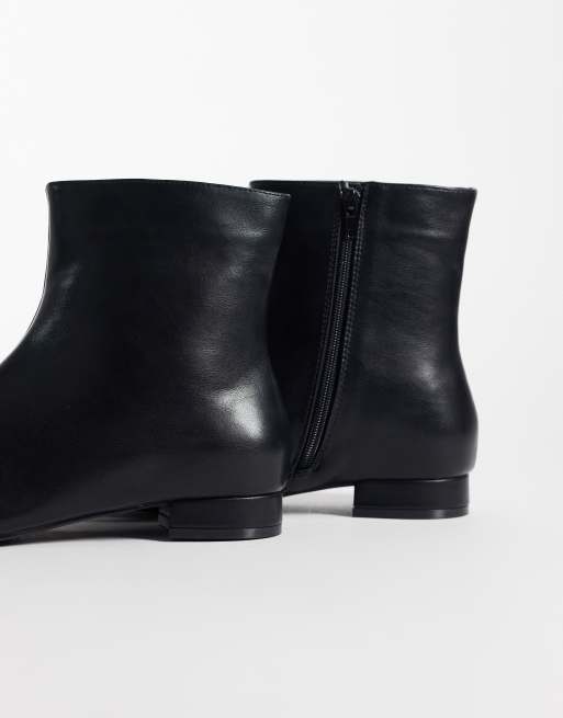 SEQWL Wide Fit Elma ankle boots in black, 4 of 4