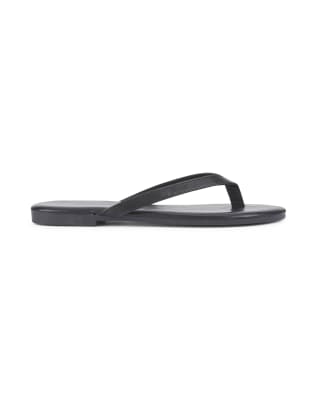  Flip-flops minimalist flat thong sandals leather look finish 