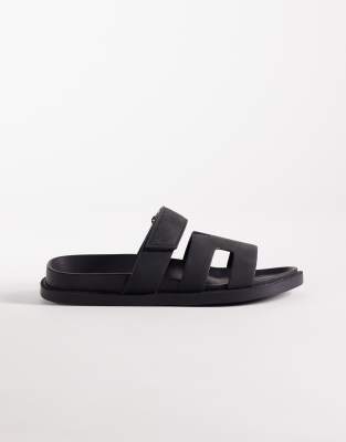  Kidman sandals with straps in nubuck black