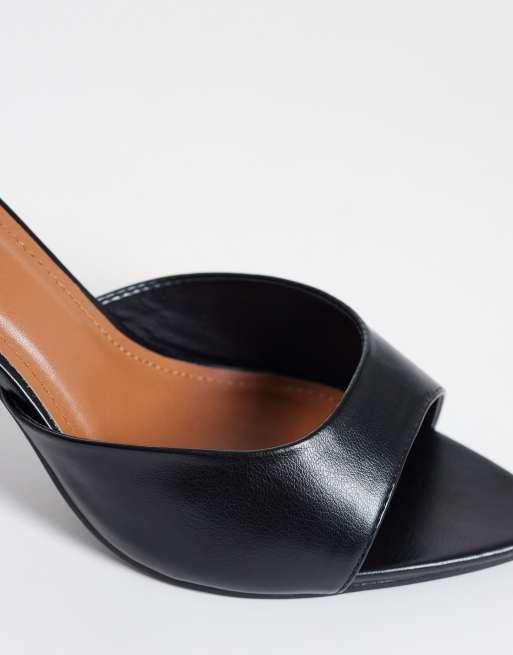 SEQWL Wide Fit Ocon heeled sandals in black, 3 of 4
