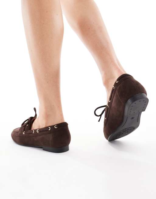 SEQWL Wide Fit - Picnic - Chaussures bateau - Chocolat, 4 de 4