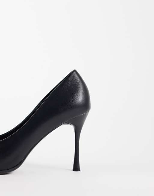 SEQWL Wide Fit pumps with gold detail in black, 4 of 4