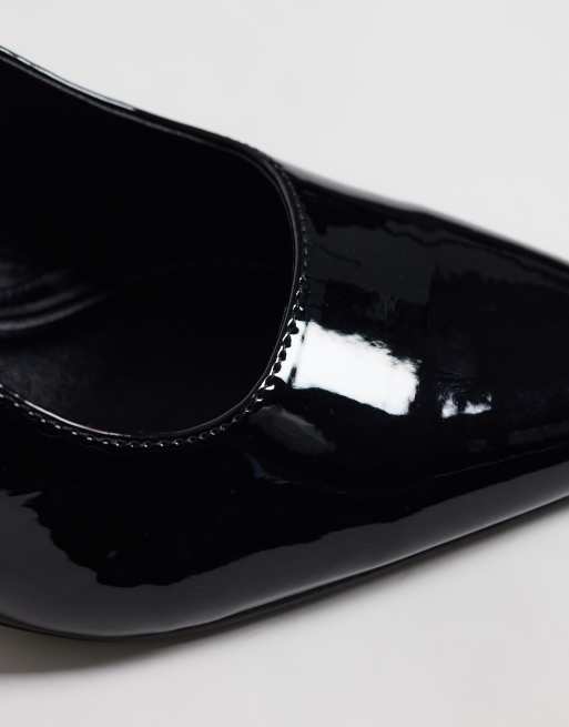SEQWL Wide Fit Salado heeled court shoe in black box, 3 of 4