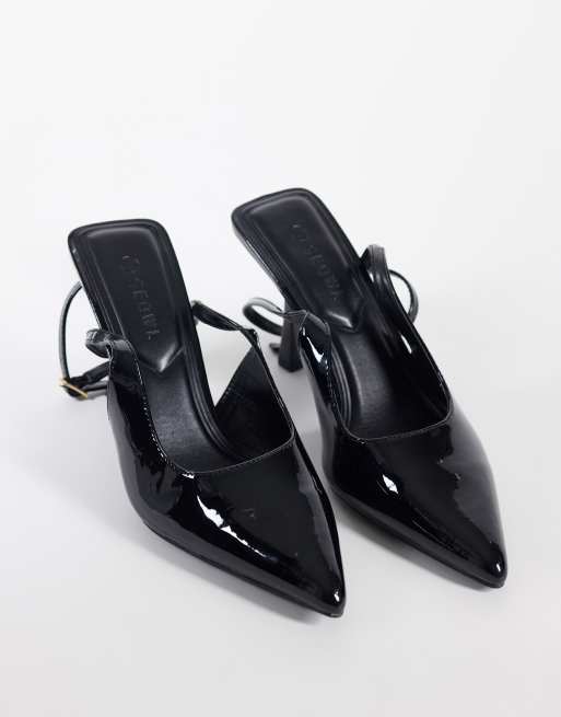 SEQWL Wide Fit Salado heeled pumps in black box, 4 of 4