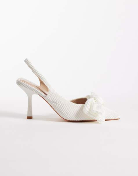SEQWL Wide Fit - Salado - Scarpe color oro con tacco largo, cinturino posteriore e fiocco - view 1