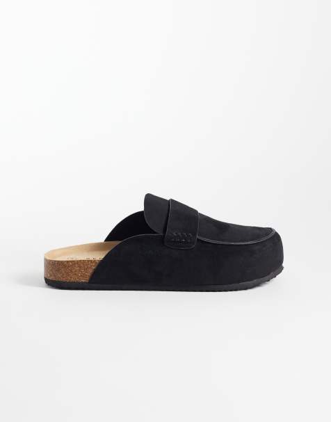 SEQWL - Wide Fit - Soda - Sorte slip-on-mules i loafer-stil - view 1