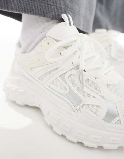 SEQWL Wolf chunky sneakers in white, 3 of 5