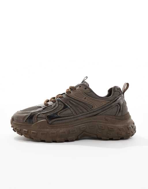 SEQWL – Wolf – Klobige Sneaker in Schokobraun, 2 von 5