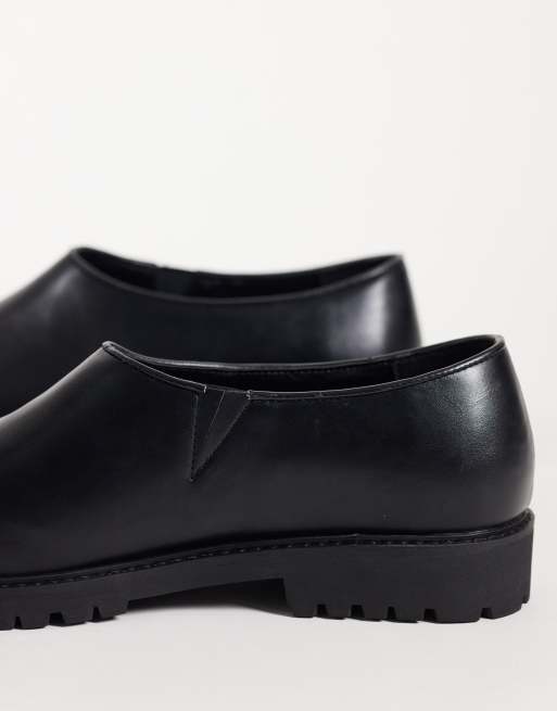 SEQWL zueco slip-on en negro, 3 de 4