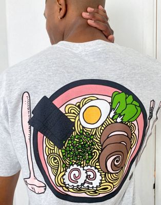 фото Серая футболка с изображением еды new love club-серый new love club