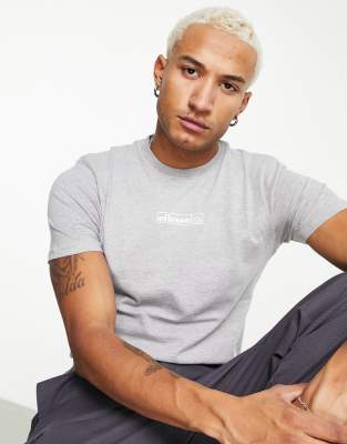 Серая футболка с логотипом ellesse-Серый
