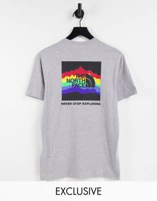 Серая футболка The North Face Rainbox – эксклюзивно для ASOS-Серый