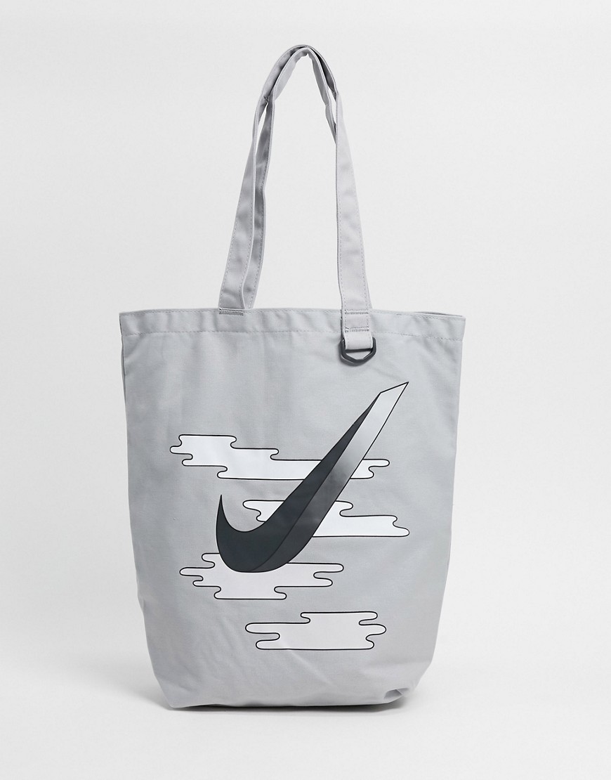 фото Серая парусиновая сумка-тоут nike heritage-серый