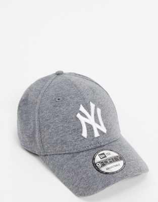 фото Серая трикотажная кепка с логотипом команды ny yankees new era 9forty-серый