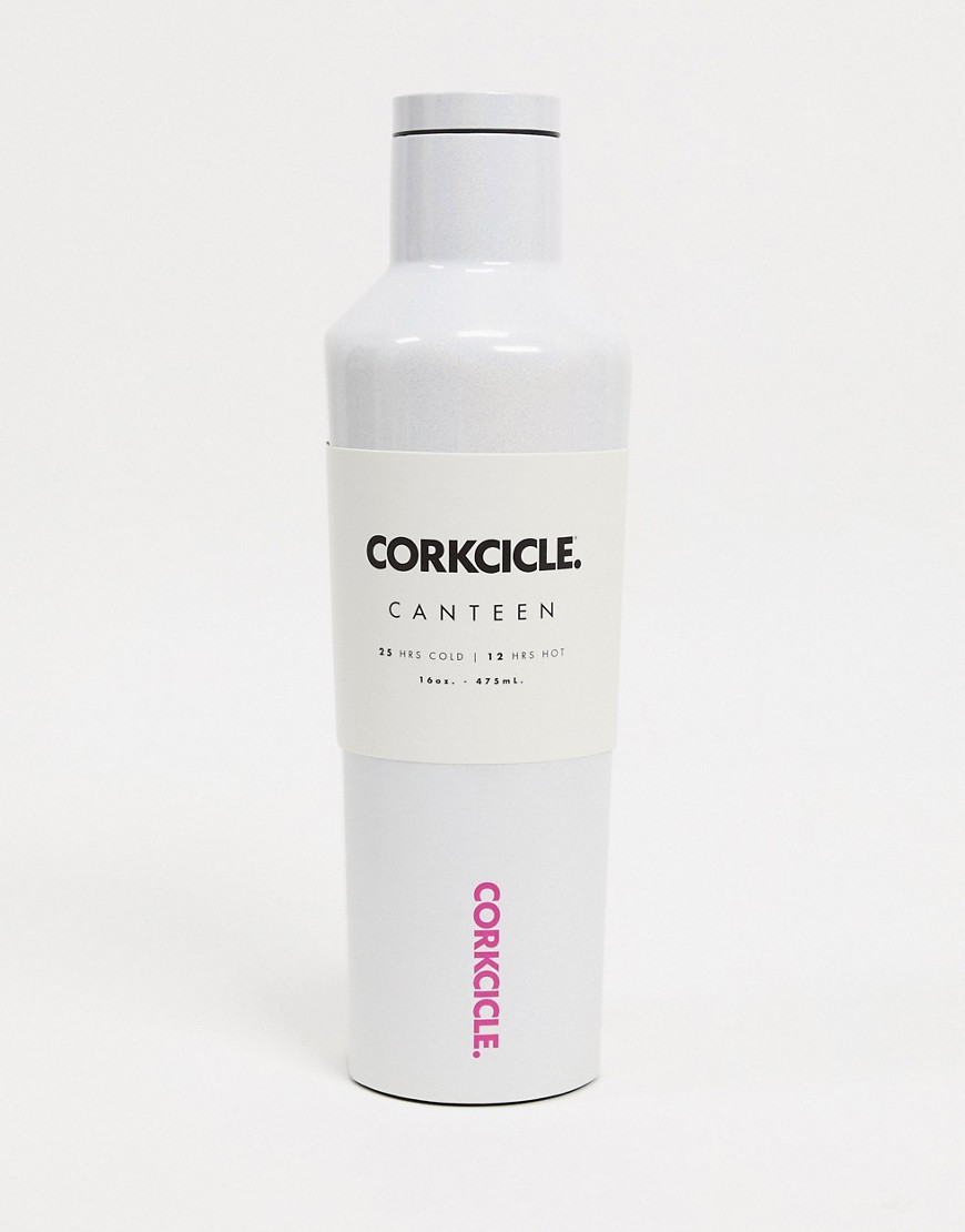 фото Серебристая бутылка для воды объемом 475 мл с голографическим эффектом corkcicle-серебряный