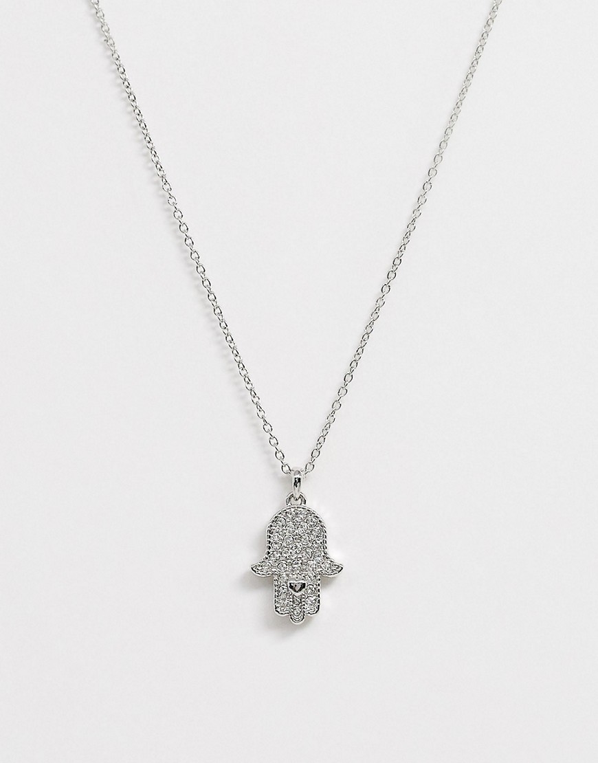 фото Серебристое ожерелье с подвеской ted baker-серебряный
