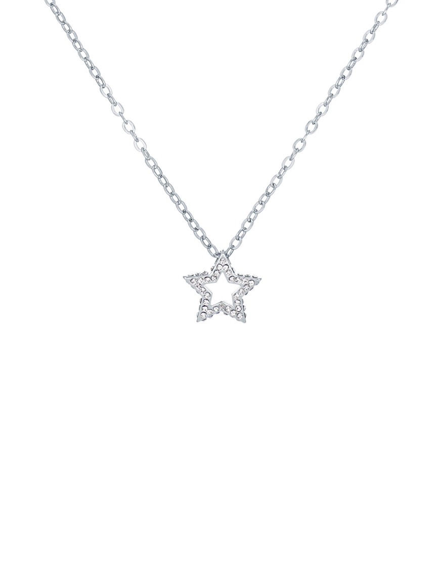 фото Серебристое ожерелье с подвеской в форме звезды украшенной кристаллами ted baker taylorh-серебристый