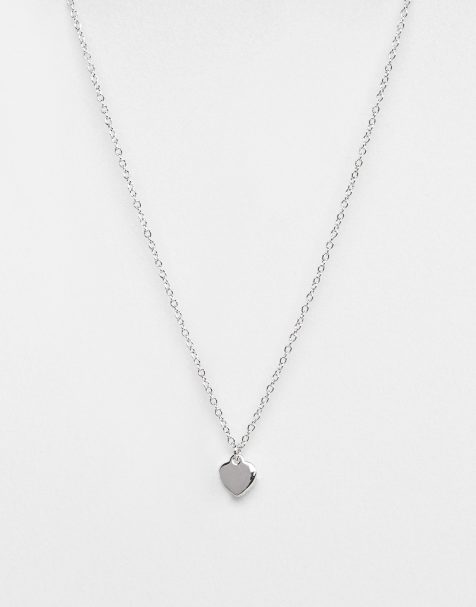 Серебристое ожерелье с подвеской-сердцем Ted Baker