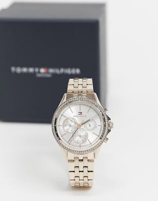 фото Серебристые часы с браслетом tommy hilfiger ari 1781978-серебристый