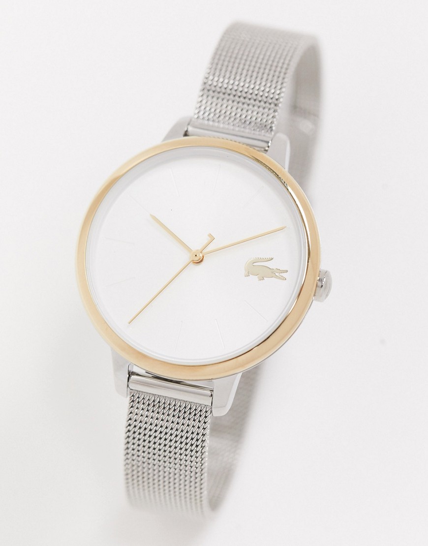 фото Серебристые часы с сетчатым ремешком lacoste 2001127-серебряный
