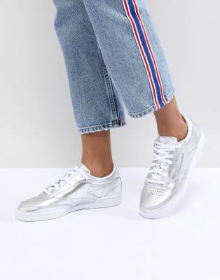 reebok club c silver