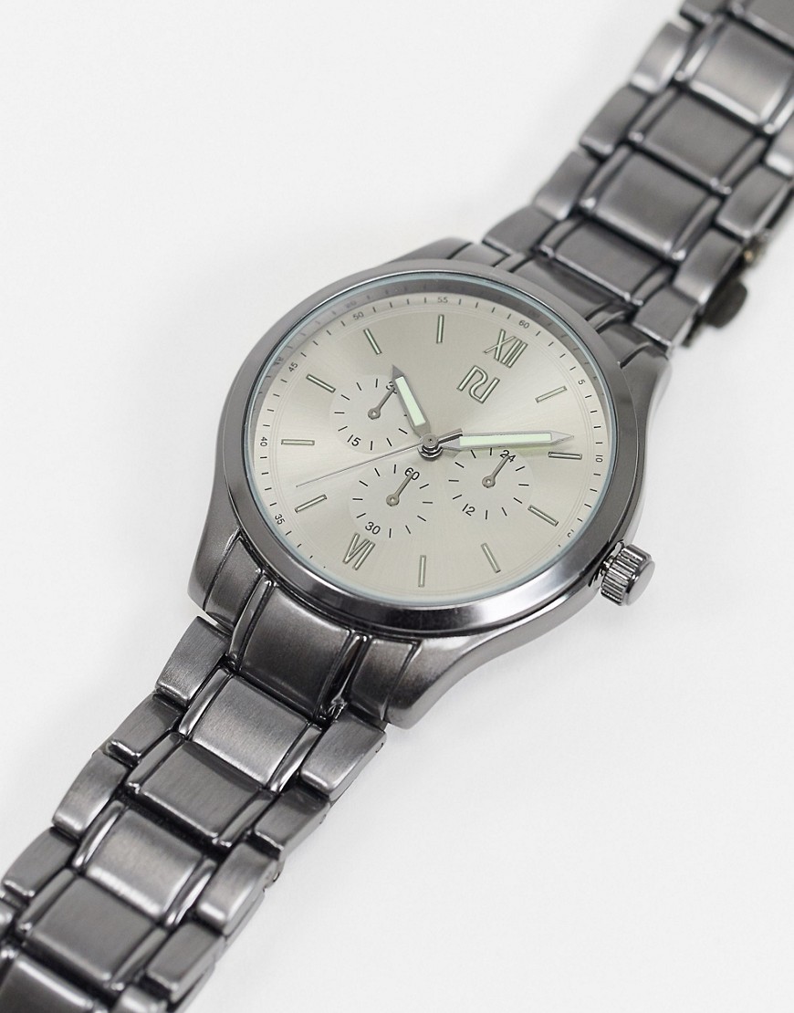 фото Серебристые мужские наручные часы river island-серебряный