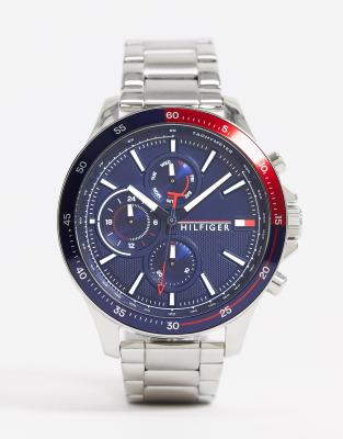 Дизайнерские часы Серебристые наручные часы Tommy Hilfiger 1791718-Серебристый