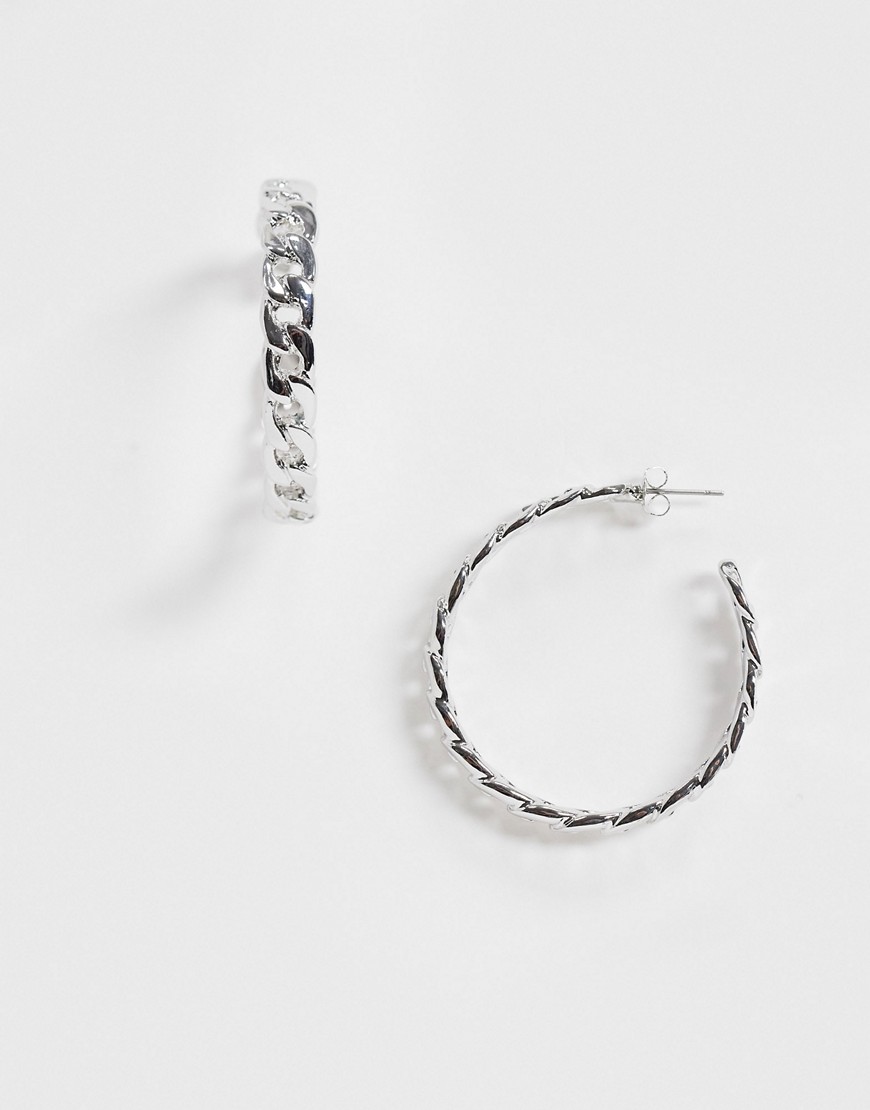 фото Серебристые серьги-кольца vero moda-серебряный