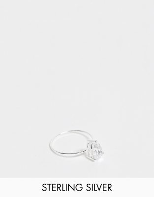 фото Серебряное кольцо asos design-серебряный