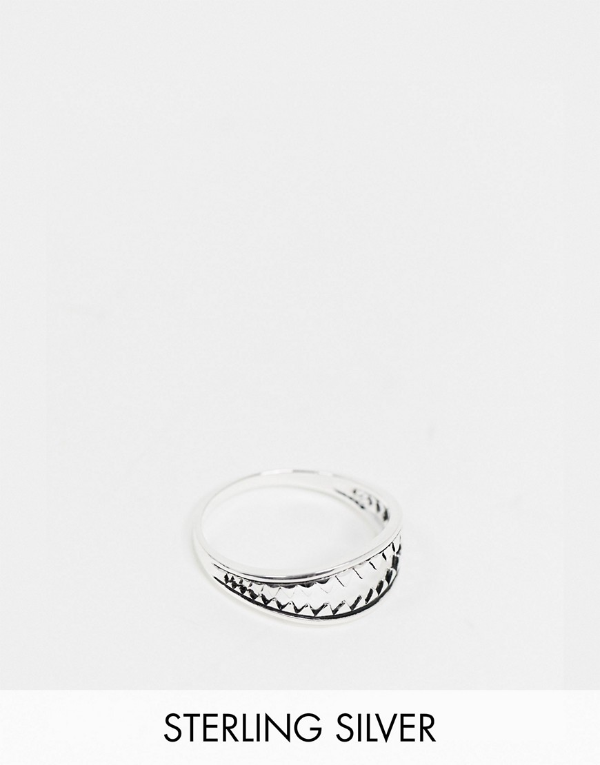 фото Серебряное кольцо asos design-серебряный