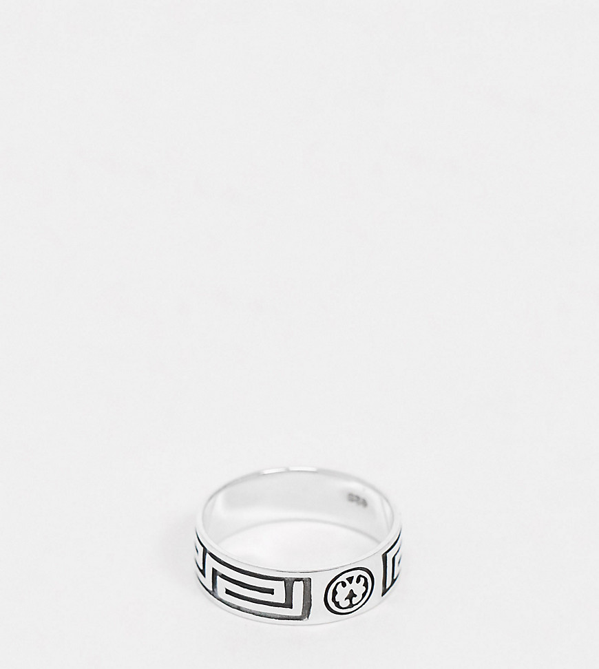 фото Серебряное кольцо с гравировкой designb-серебряный designb london