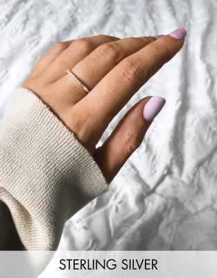  Серебряное кольцо с кристаллами ASOS DESIGN-Серебряный