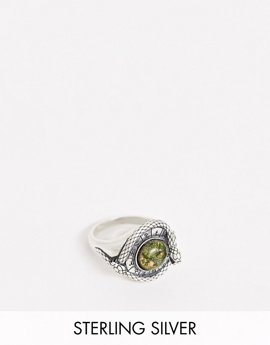 фото Серебряное кольцо с отделкой serge denimes-серебряный