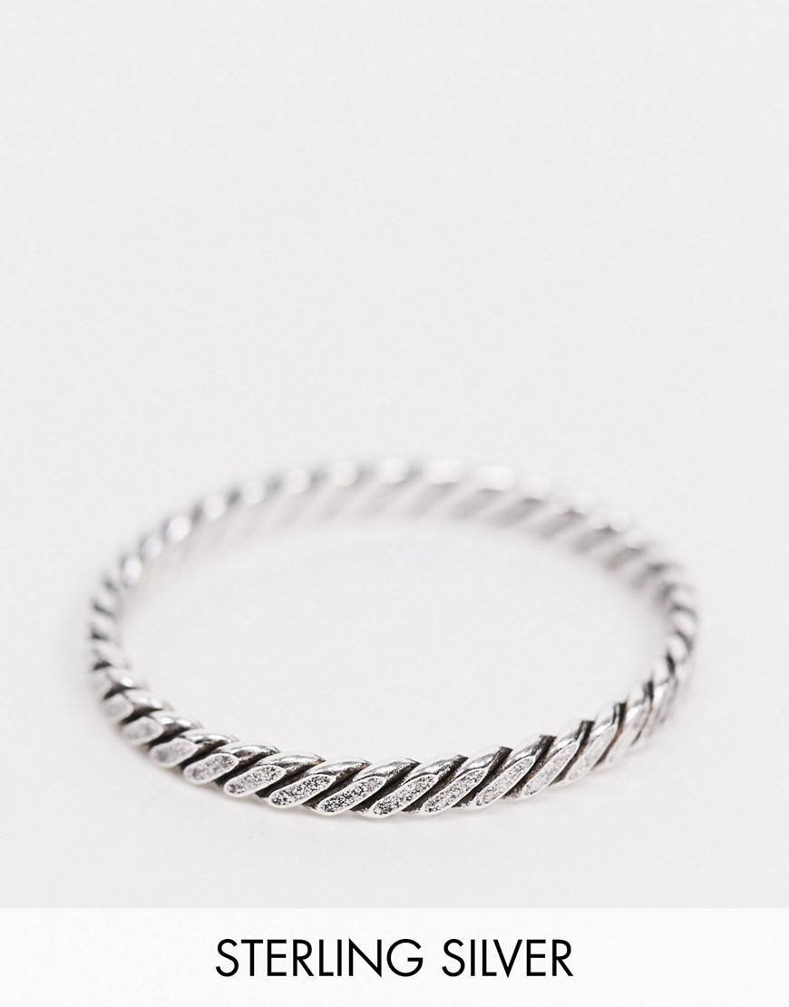 фото Серебряное кольцо с суженным дизайном kingsley ryan-серебряный