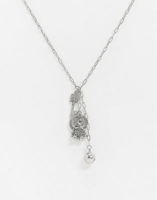 фото Серебряное ожерелье с подвеской sacred hawk-серебряный