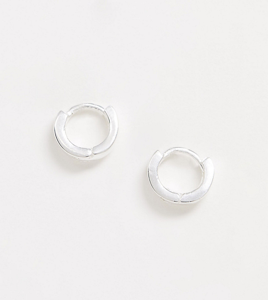 фото Серебряные серьги-кольца asos design-серебряный