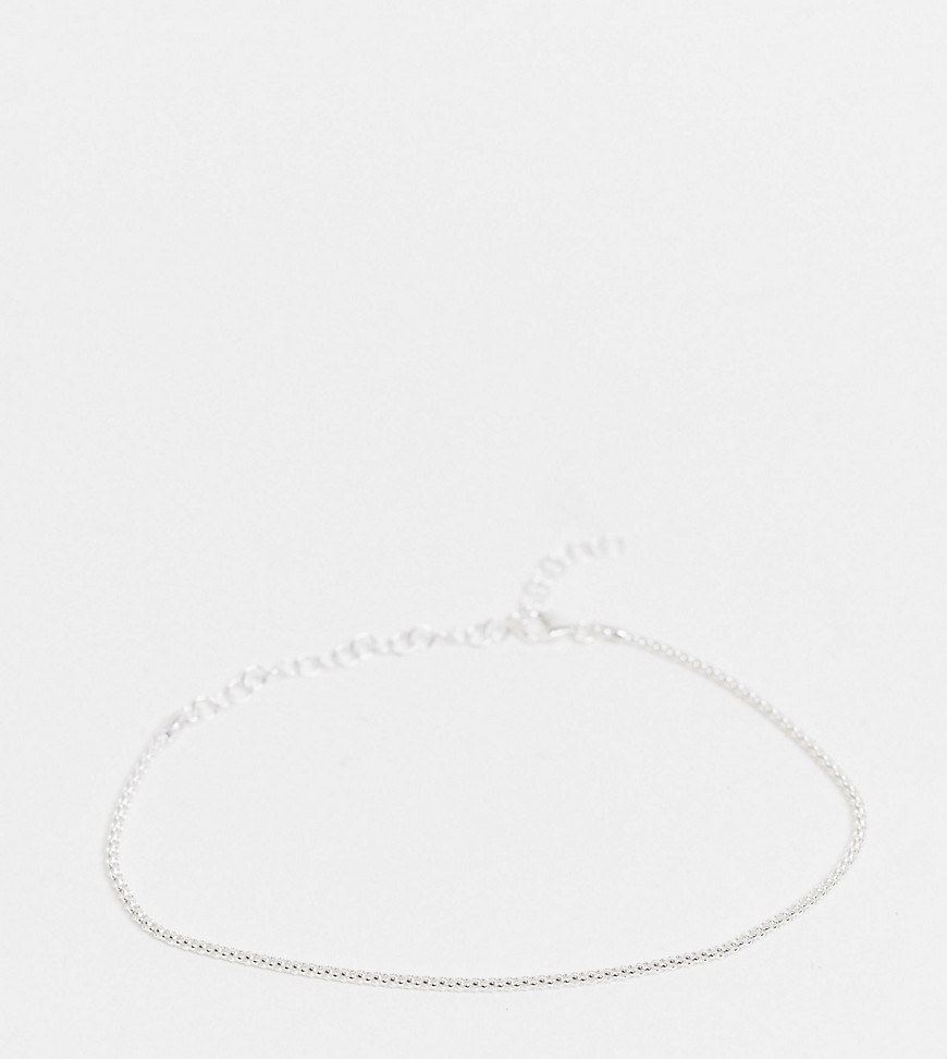 фото Серебряный браслет-цепочка с изогнутыми звеньями kingsley ryan curve-серебристый