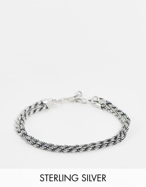 Serge DeNimes – Armband aus Sterlingsilber in Kordel-Optik