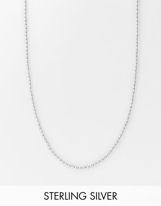 Serge DeNimes - Collana da 48cm in argento sterling placcato con sfere