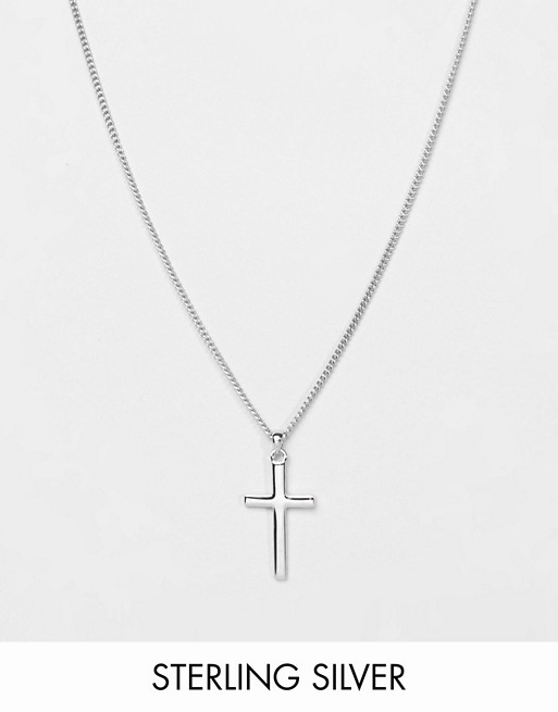 Serge DeNimes cross symbol pendant necklace in solid silver