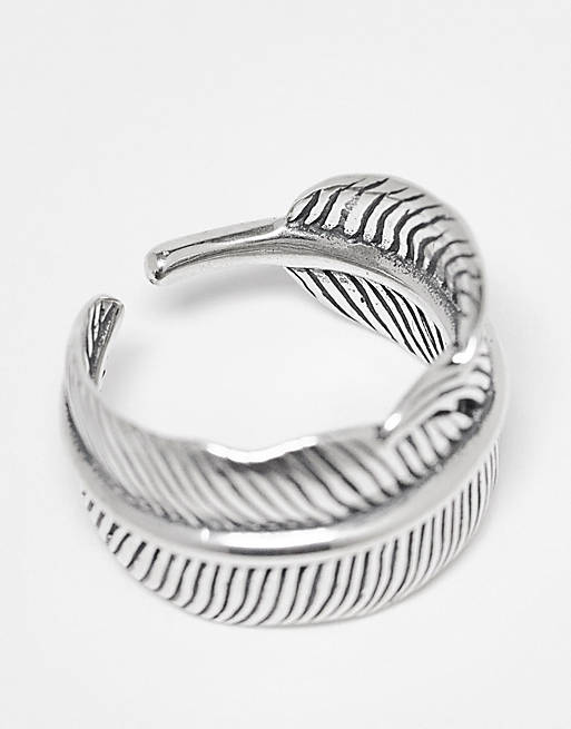 Serge DeNimes feather ring in sterling silver | ASOS