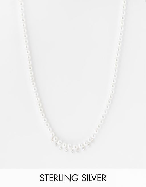 Serge DeNimes - Glacier - Collana di perle in argento sterling