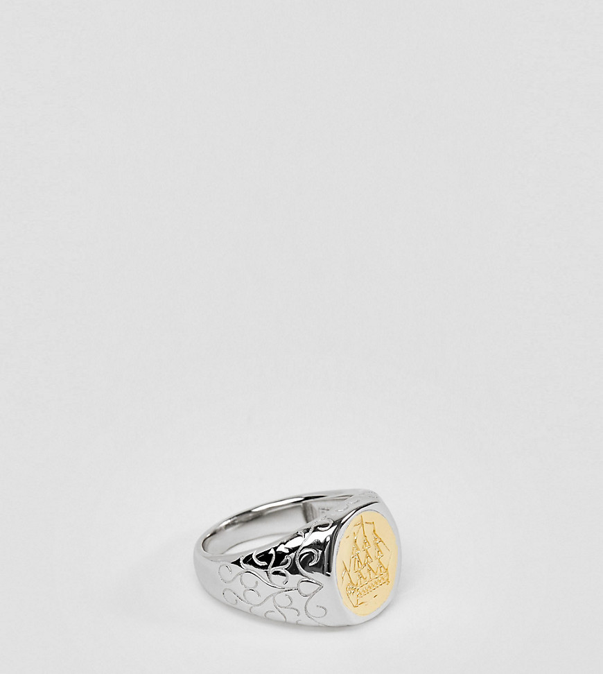 Serge DeNimes - Merchant - Ring van massief zilver met 14k verguld-Goud