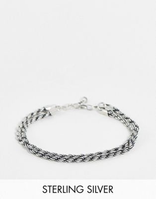 Serge DeNimes rope bracelet in sterling silver