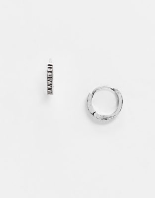Серьги-кольца ASOS DESIGN-Серебряный