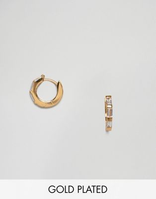 фото Серьги-кольца orelia-золотой