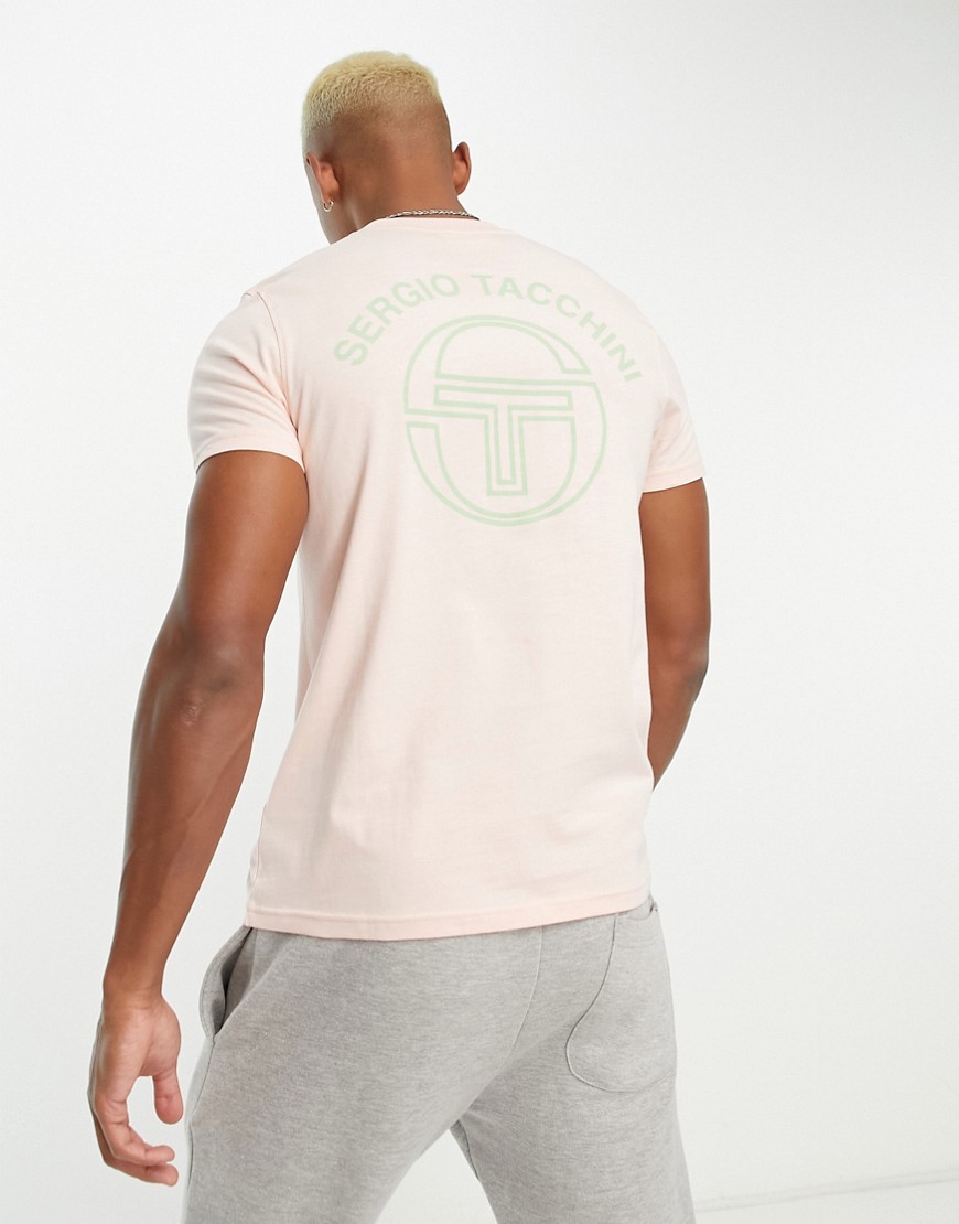 Sergio Tacchini Graciello t-shirt with back print in pink