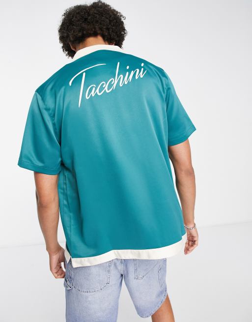 Sergio Tacchini - Grøn skjorte med reverskrave - Kun hos ASOS