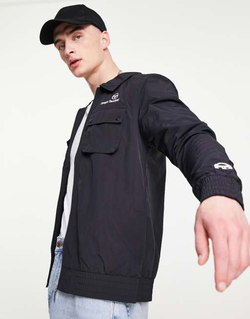 Sergio Tacchini jacket with logo in black | ASOS